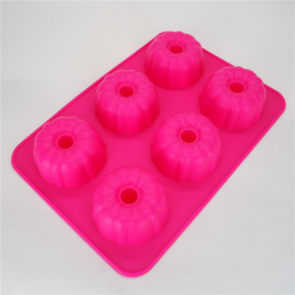 CXKP-2042 Silicone Bakeware - 6 pc Mini Bundt Pan