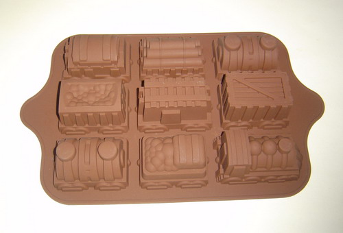 CXKP-2043d Silicone Bakeware  - Train shape cake pan