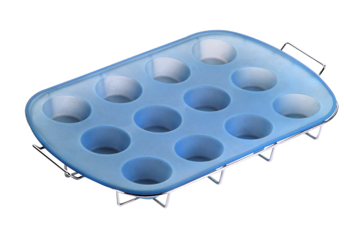 CXKP-3006a	Silicone Bakeware - 12 Cup Muffin Pan with Rack