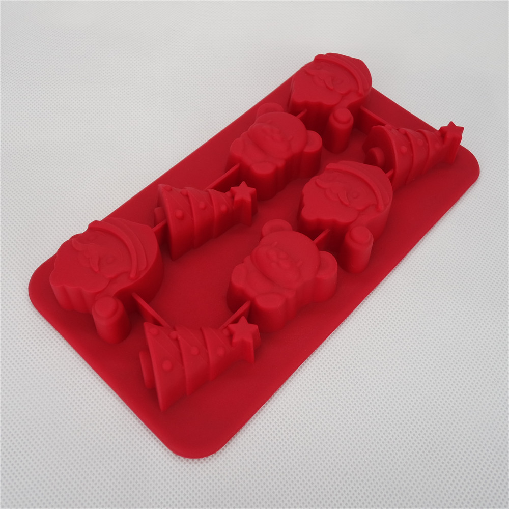CXIT-5020	Silicone Kitchenware Ice tray Santa Claus, Bear And Tree Shape