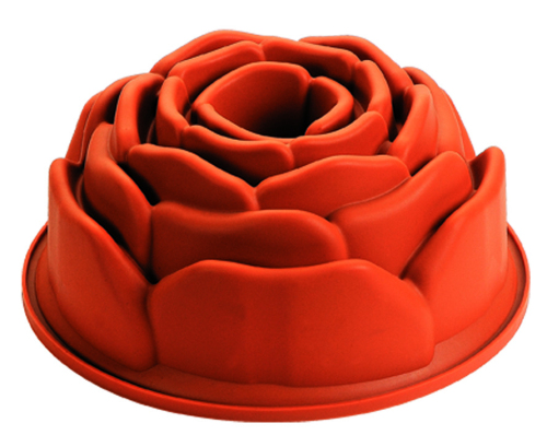 CXKP-2046 Silicone Bakeware Baking Pan Rose Shape